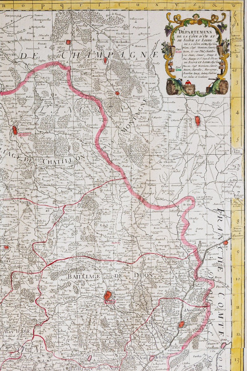 Old Geographical Map – Duchy Of Burgundy-photo-3