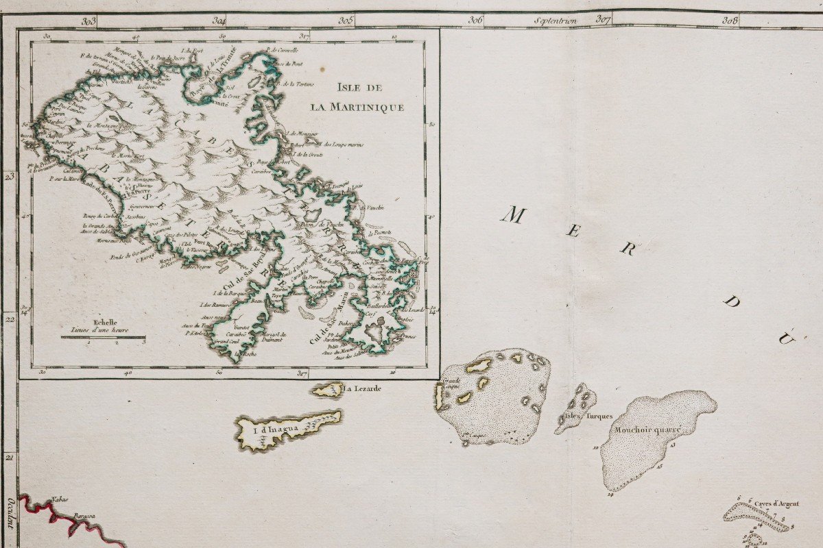 Carte Géographique Ancienne De Saint Domingue-photo-4