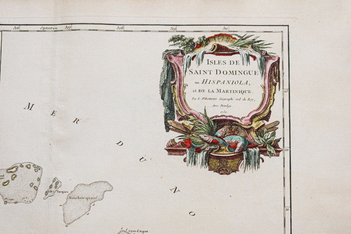 Old Geographical Map Of Santo Domingo-photo-1