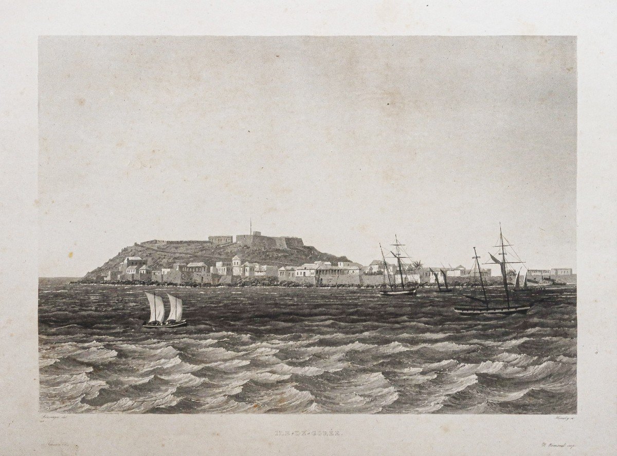 Ancient Engraving – Gorée Island - Senegal