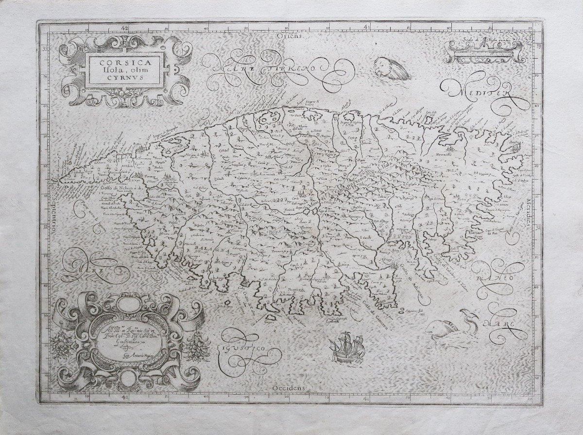 Carte Ancienne De La Corse-photo-4