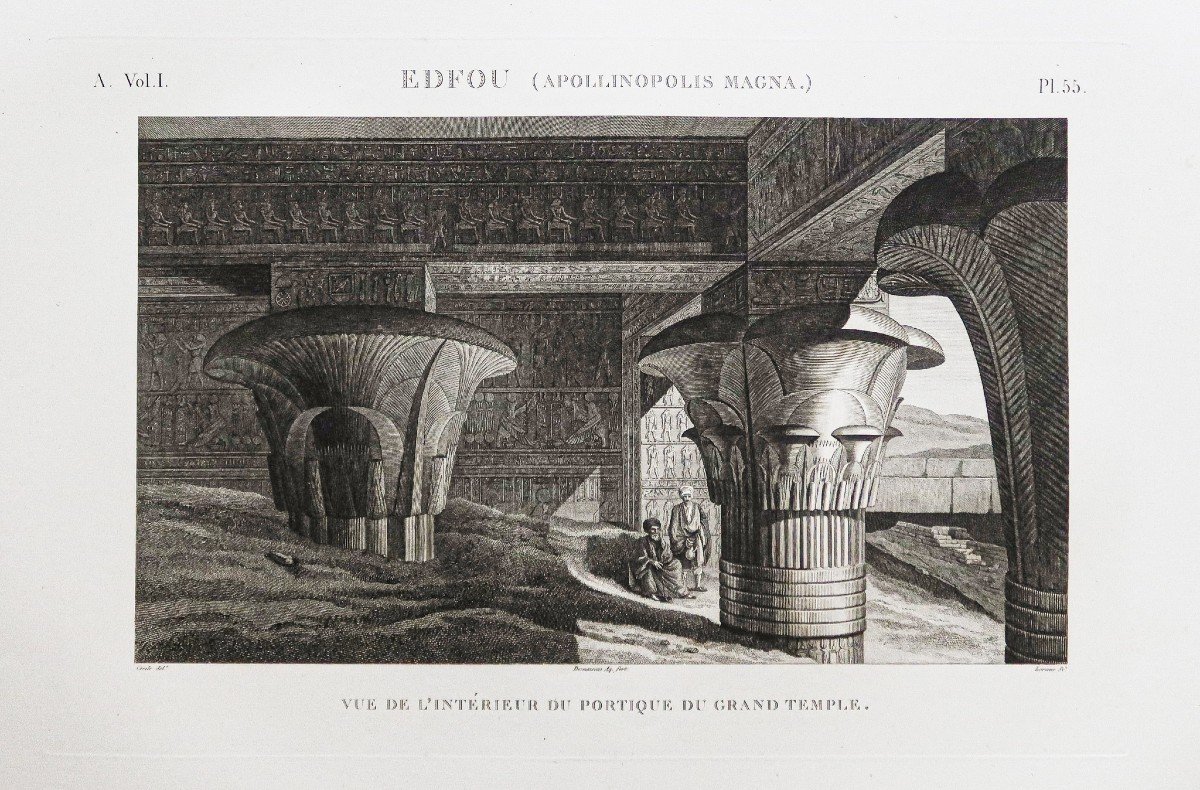 Old Engraving – Edfu Egypt 