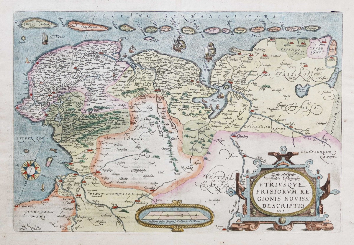 Old Geographic Map – Holland