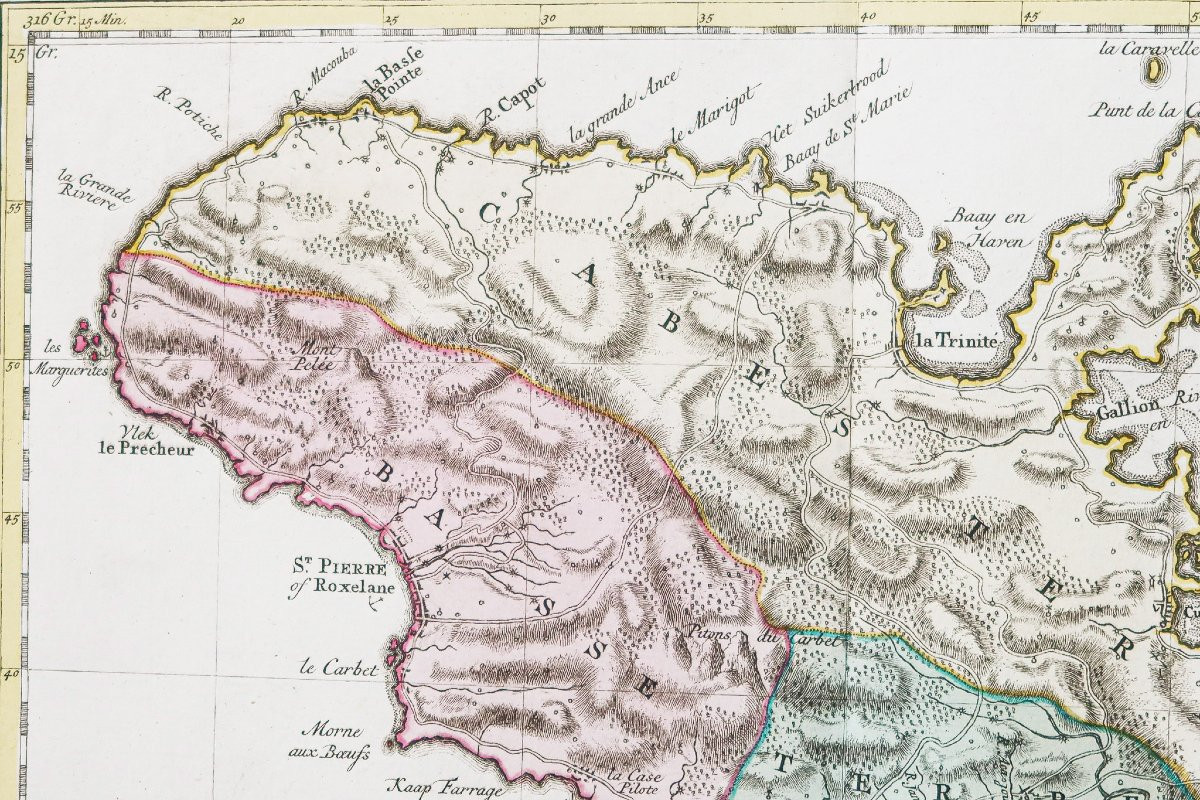 Carte Géographique Ancienne De La Martinique-photo-3