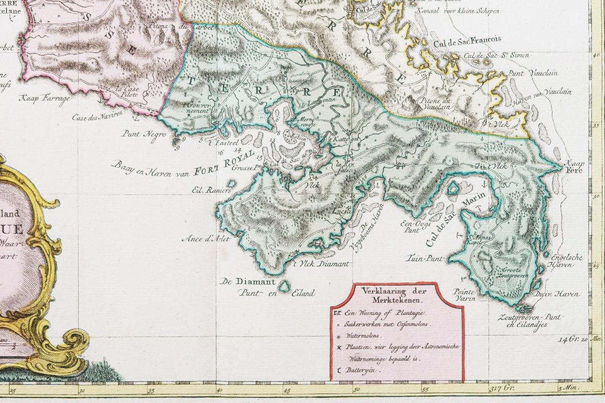 Carte Géographique Ancienne De La Martinique-photo-4