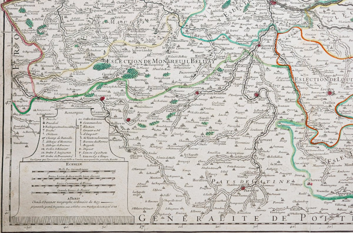 Old Map Of The Pays De La Loire-photo-3