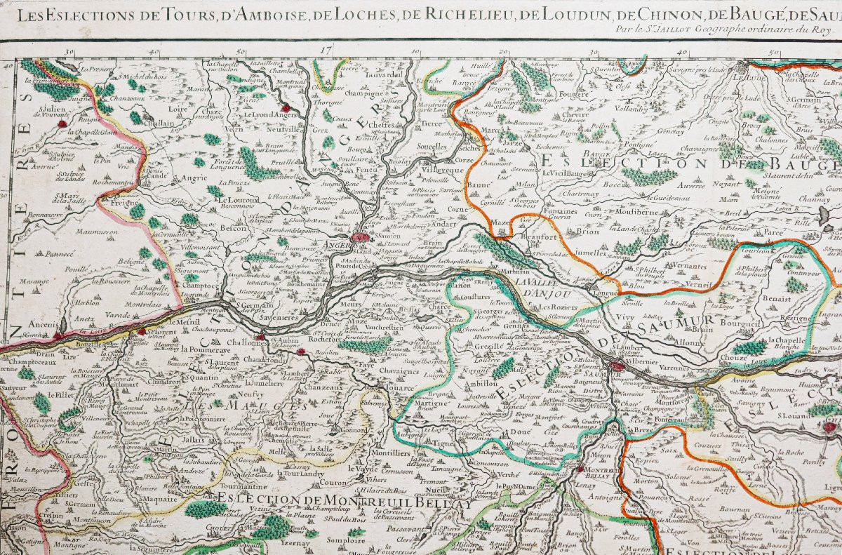 Old Map Of The Pays De La Loire-photo-4