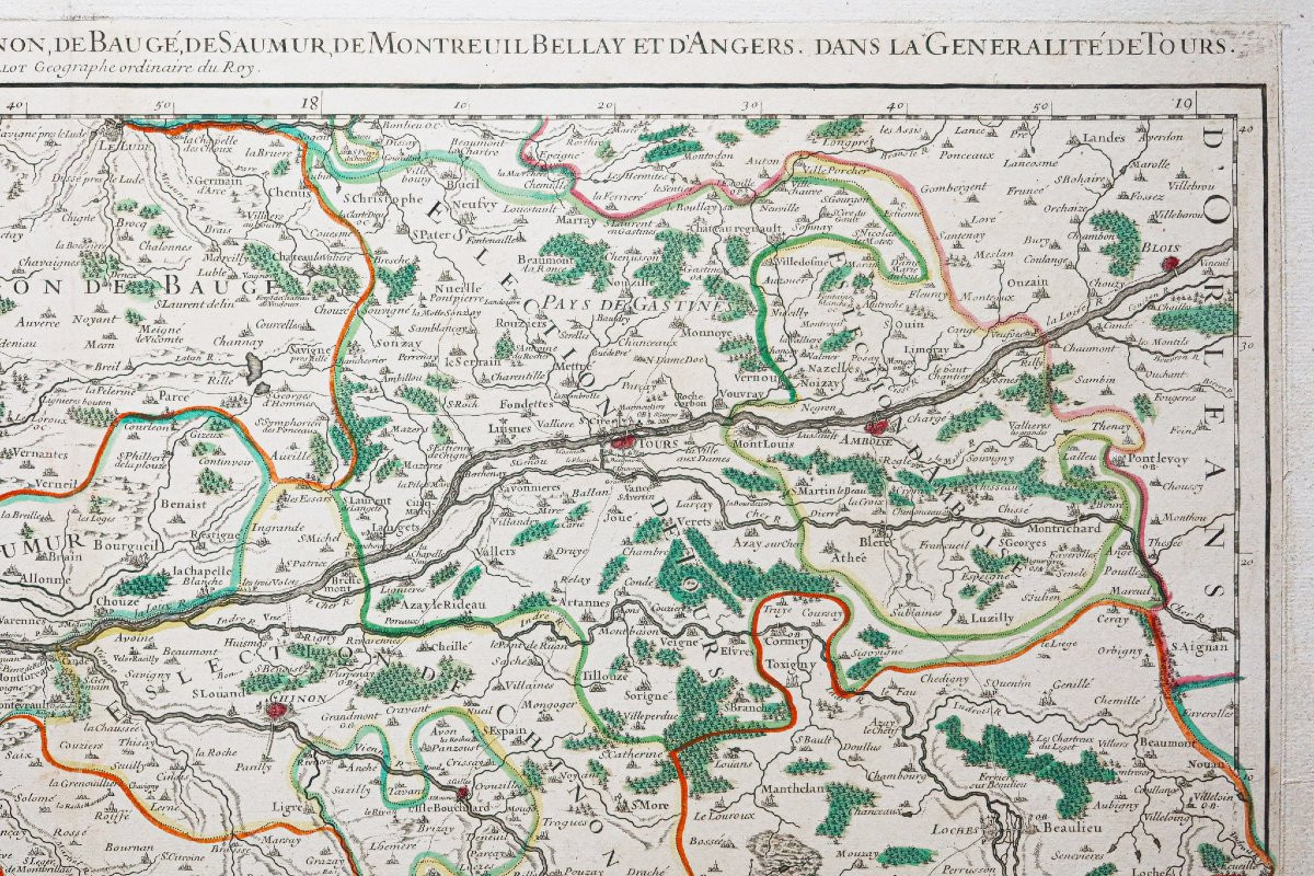 Old Map Of The Pays De La Loire-photo-1
