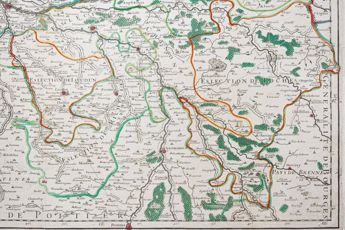 Old Map Of The Pays De La Loire-photo-2