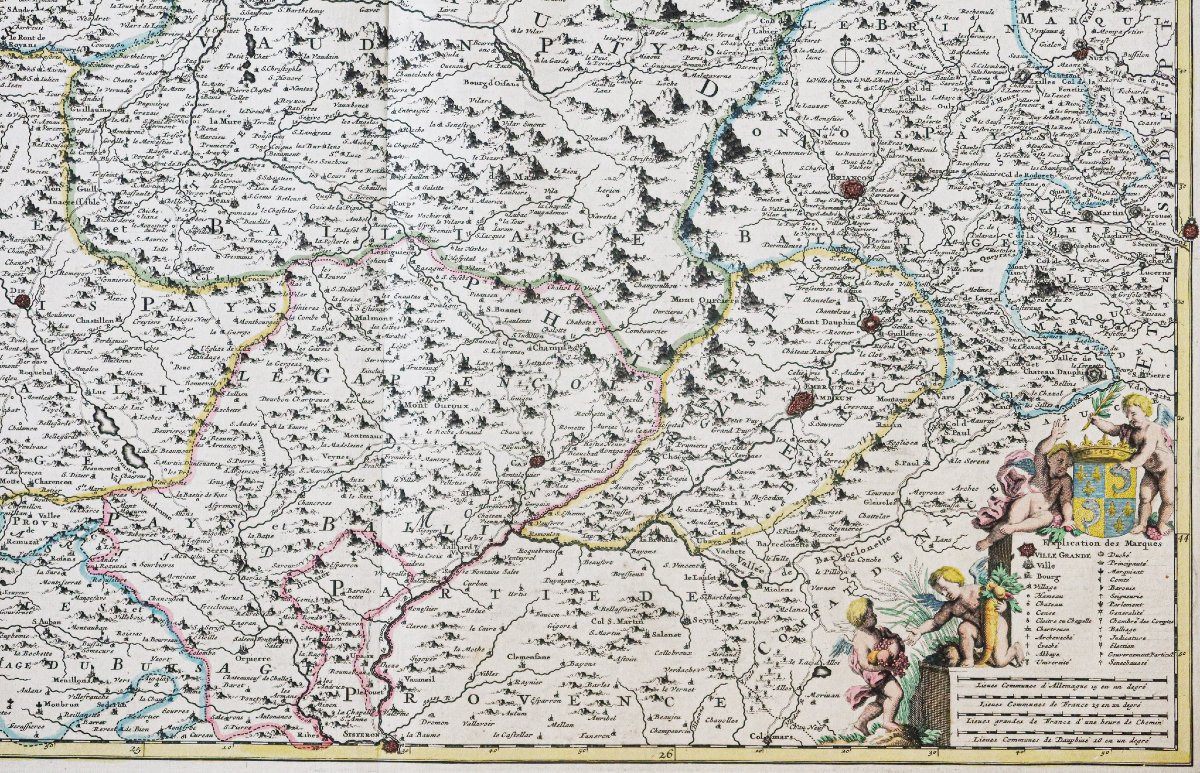 Old Map Of The Dauphiné Government-photo-4