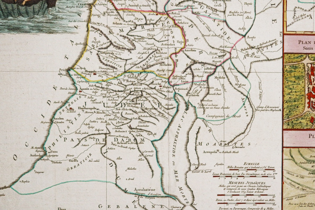 Ancient Map Of Judea Under Herodotus-photo-3