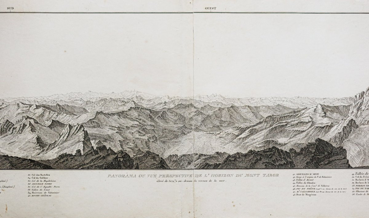 Grand Panorama ancien des Alpes – Mont Thabor-photo-3