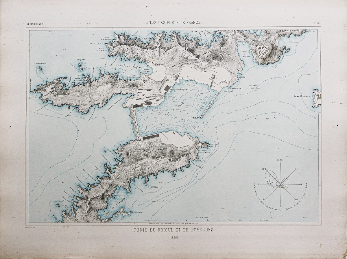 Carte marine – Ports du Frioul et Pomègues – Marseille-photo-2