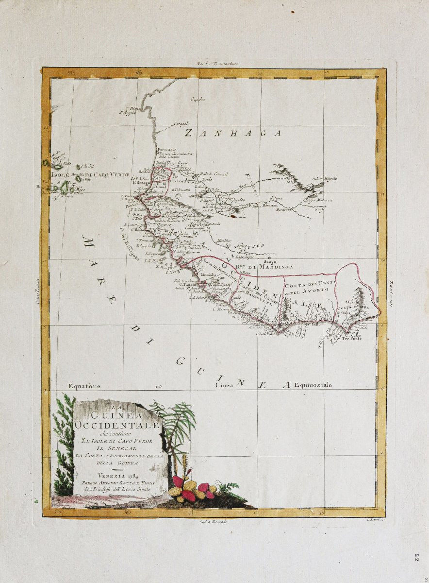 Carte ancienne de l’Afrique de l’Ouest - sénégal-photo-2