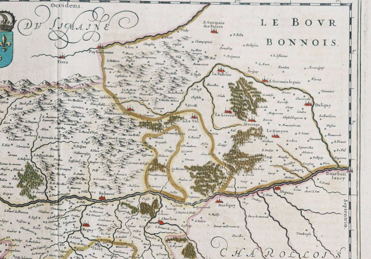Carte ancienne du Lyonnais – Mâcon – Forest-photo-4
