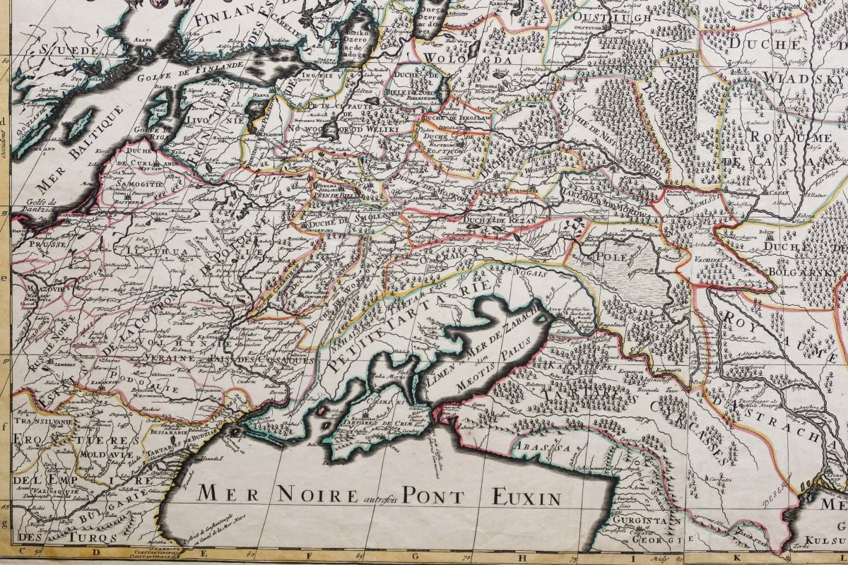 Carte ancienne la Russie blanche ou Moscovie-photo-3