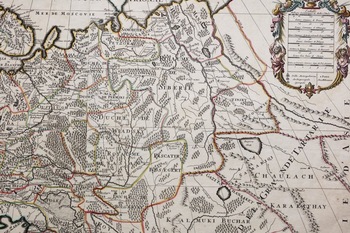 Carte ancienne la Russie blanche ou Moscovie-photo-1