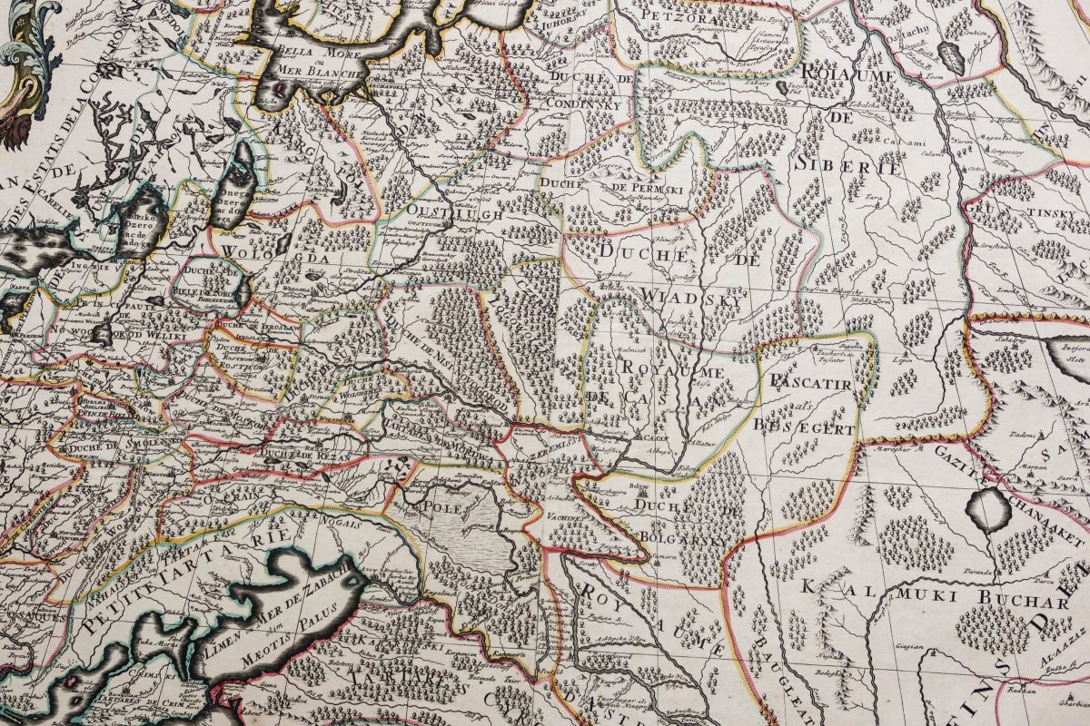 Carte ancienne la Russie blanche ou Moscovie-photo-2