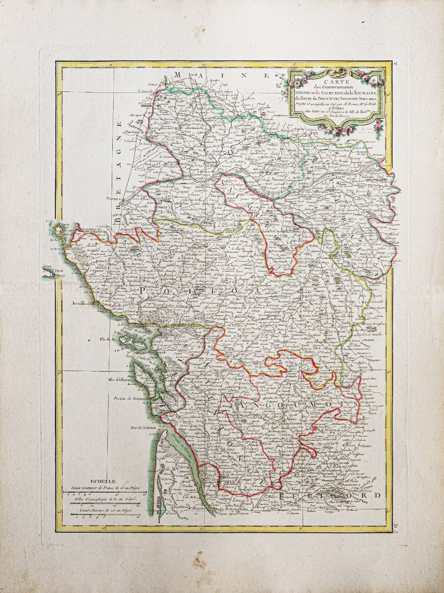 Geographical Map – Anjou – Touraine-photo-2