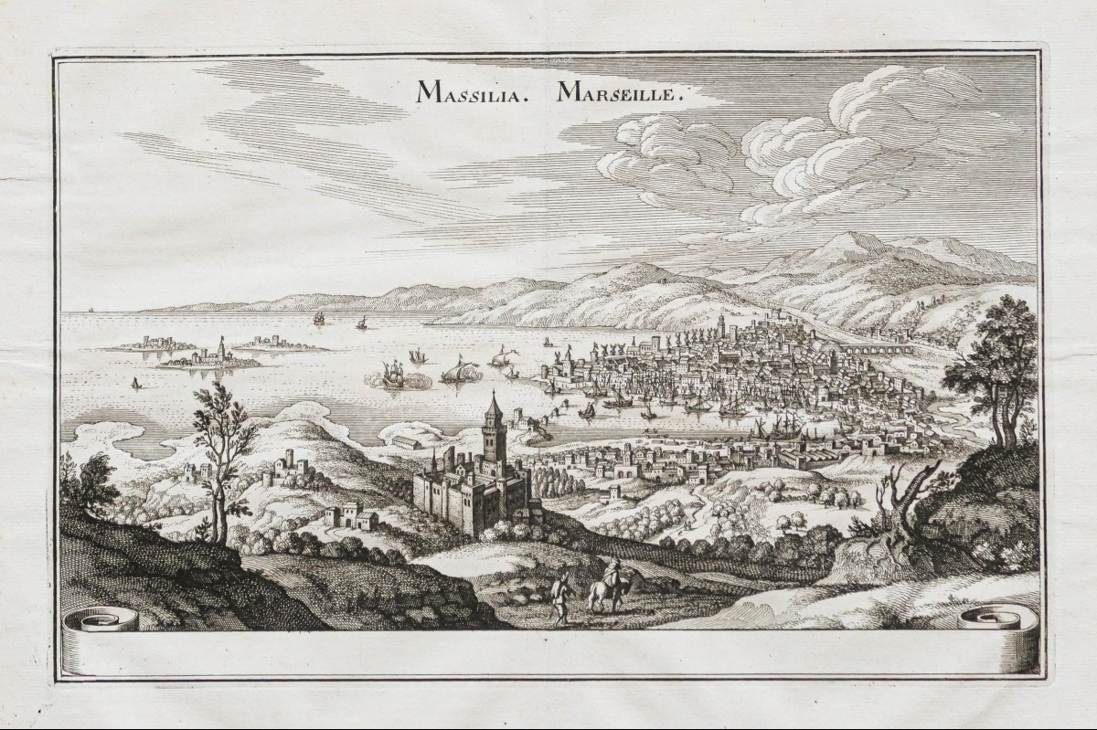 Old Engraving Of Marseille