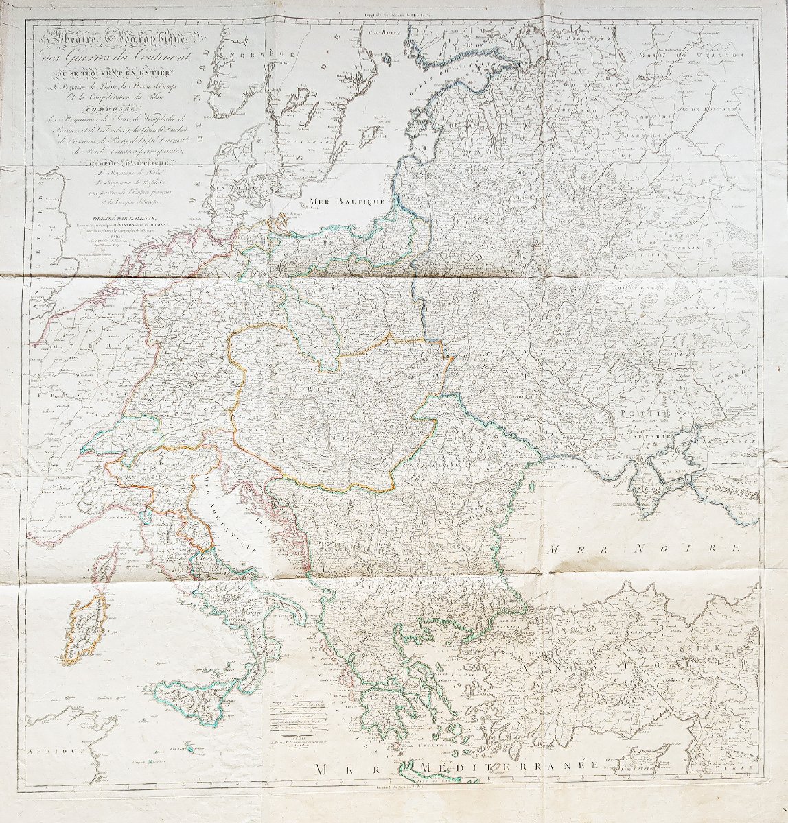 Carte ancienne du théâtre des Guerres-photo-2