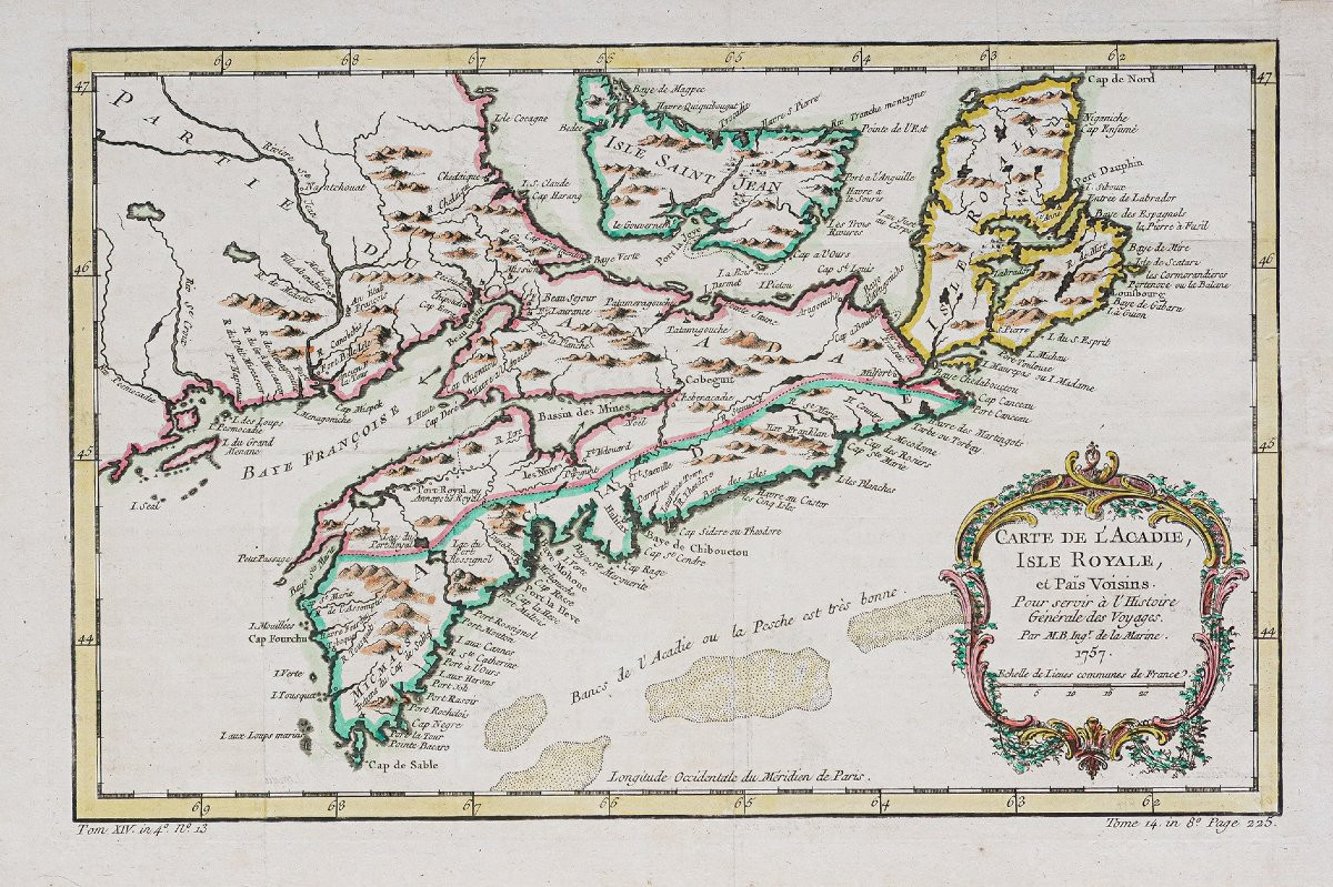 Old Map Of Acadia-photo-2
