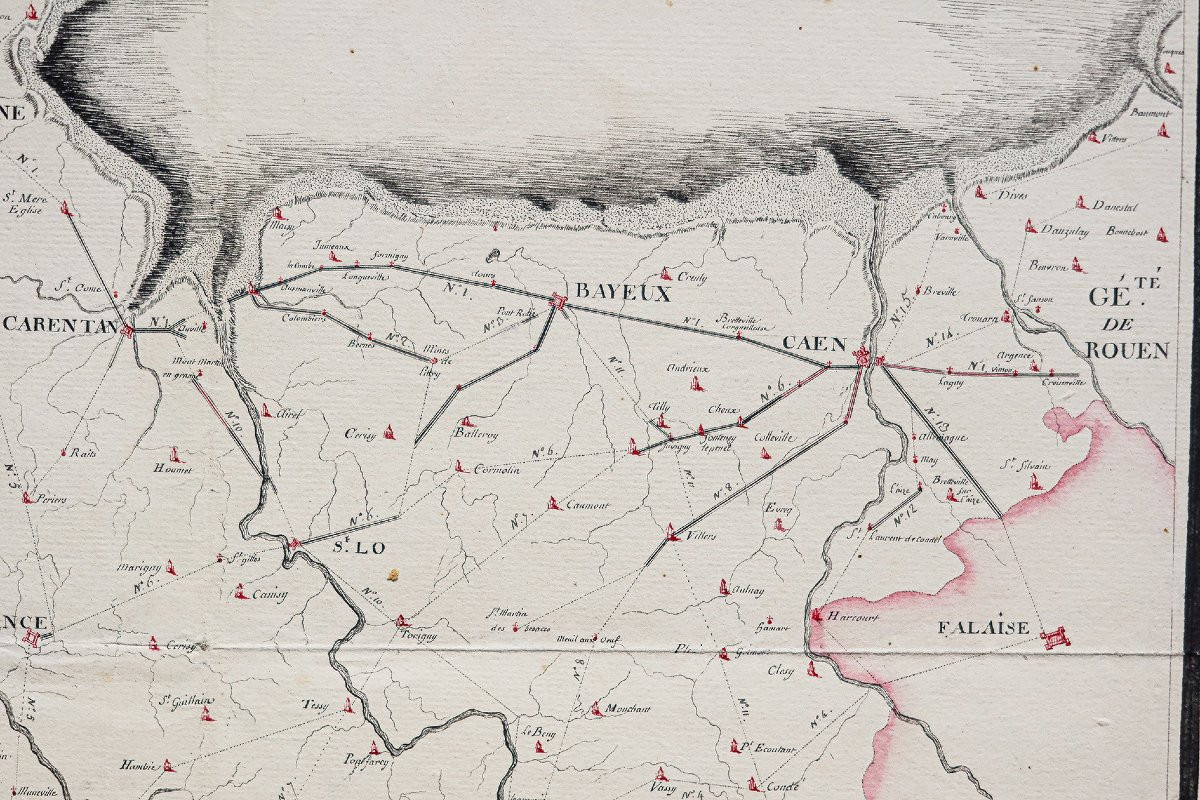 Handwritten Map Of The Generality Of Caen-photo-4
