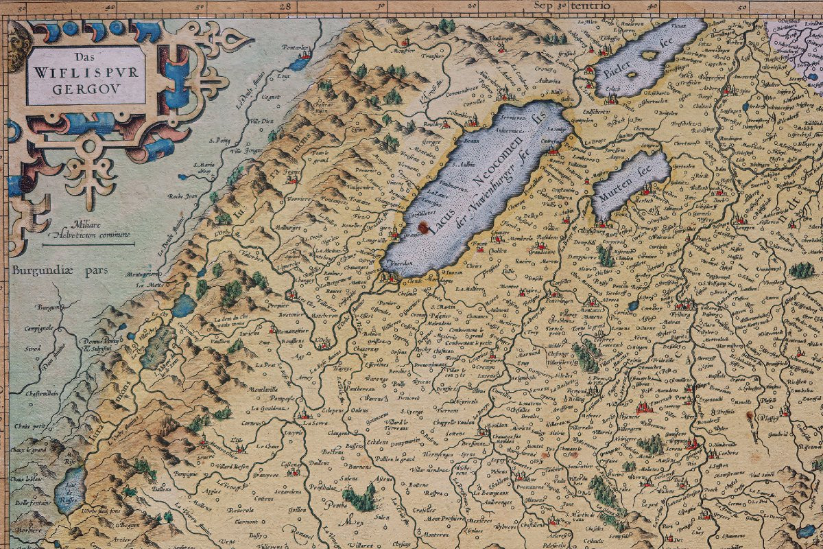 Carte géographique ancienne de la Suisse-photo-3