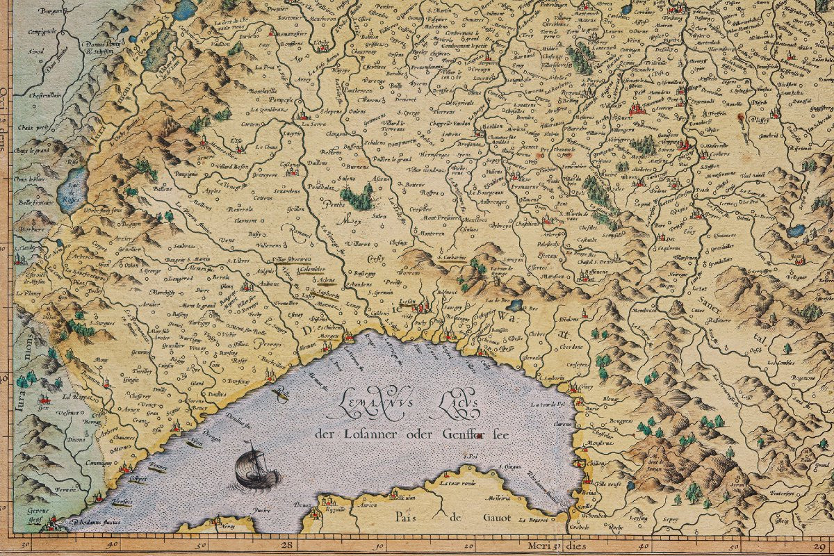 Carte géographique ancienne de la Suisse-photo-4