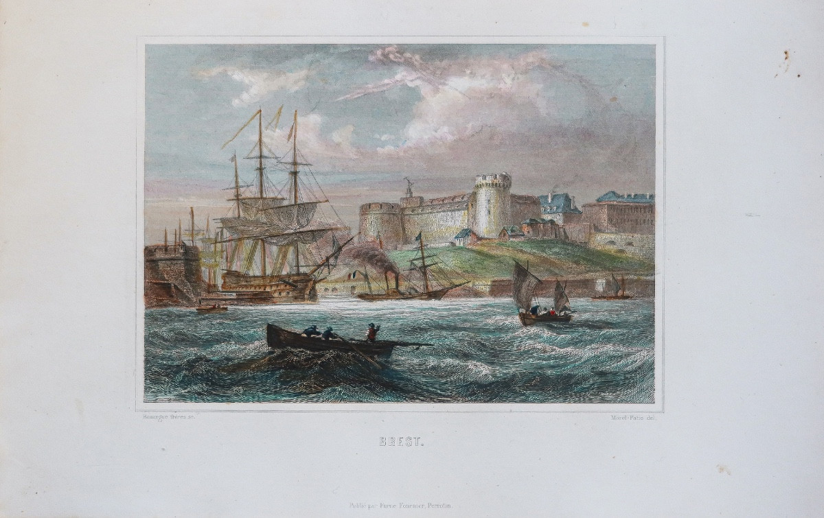 Old Engraving Of Brest