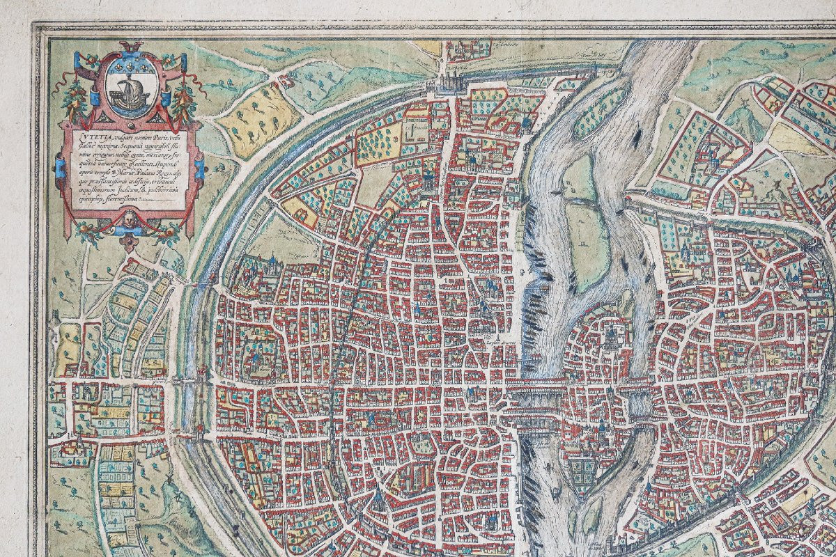 Antique Map Of Paris - Lutecia-photo-4