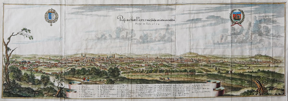 Panorama ancien des environs de Paris-photo-2