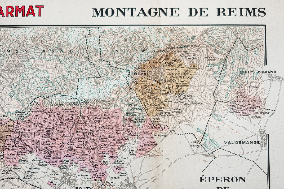 Carte ancienne des vins – Vinicole – Champagne-photo-4