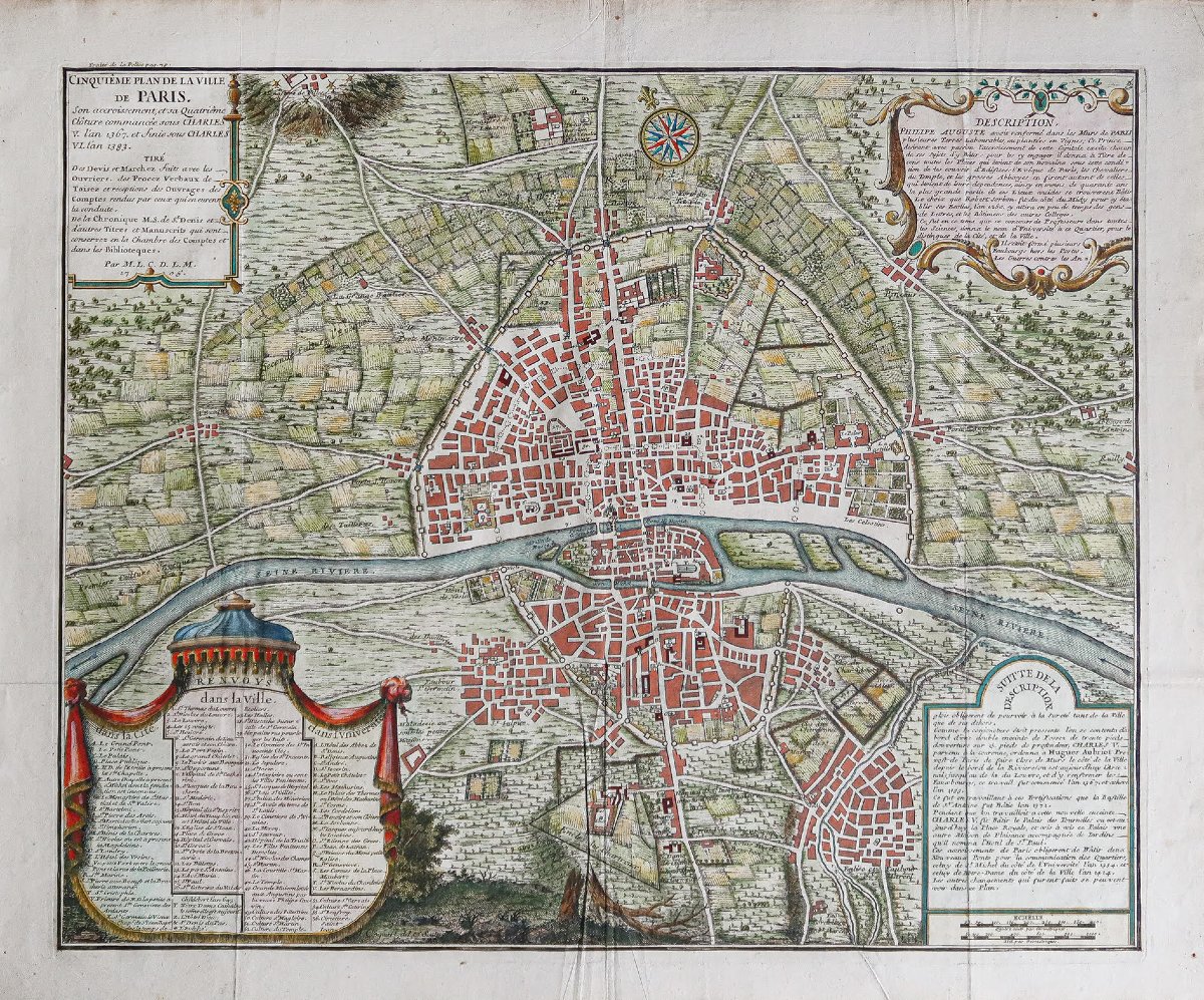 Collection Of Old Paris Maps-photo-2