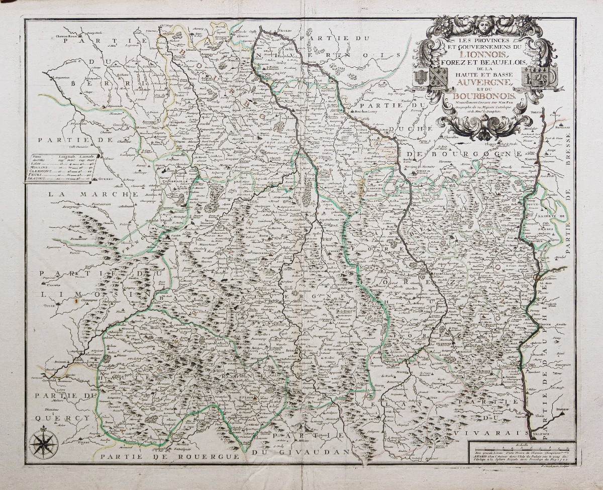  Map - Auvergne - Lyonnais - Beaujolais