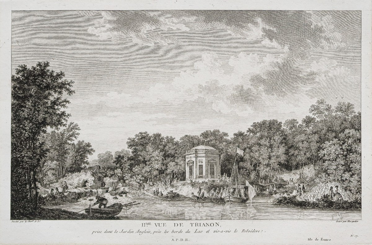 Gravure ancienne – vue du Trianon