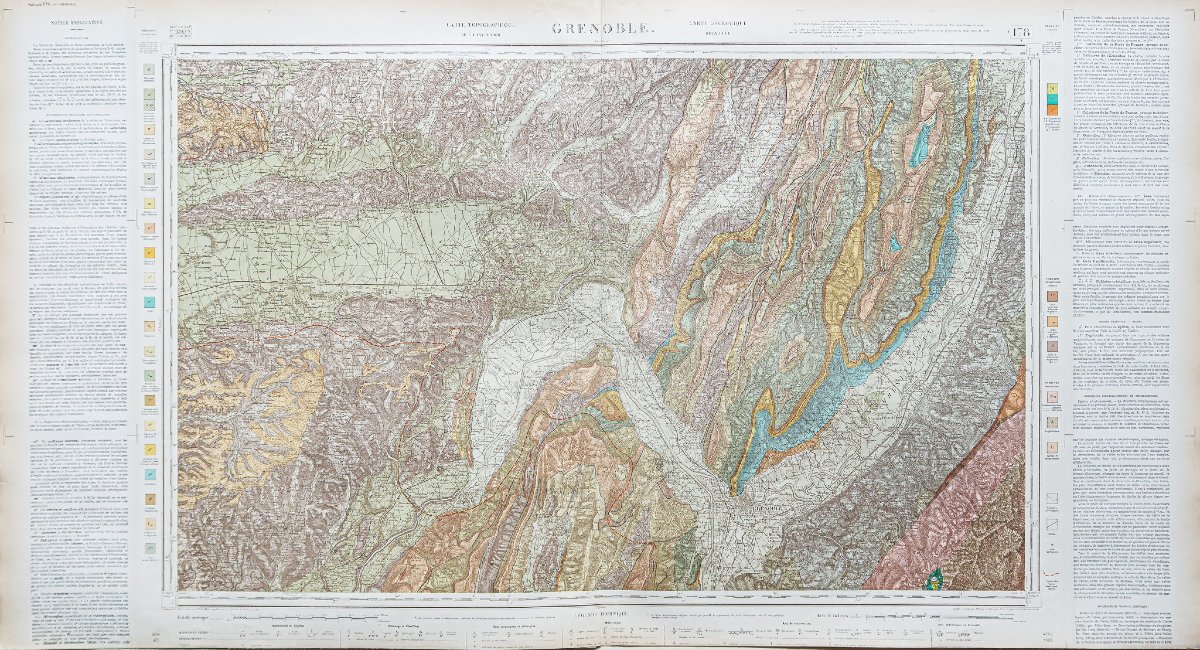Geological Map Of The Grenoble Area