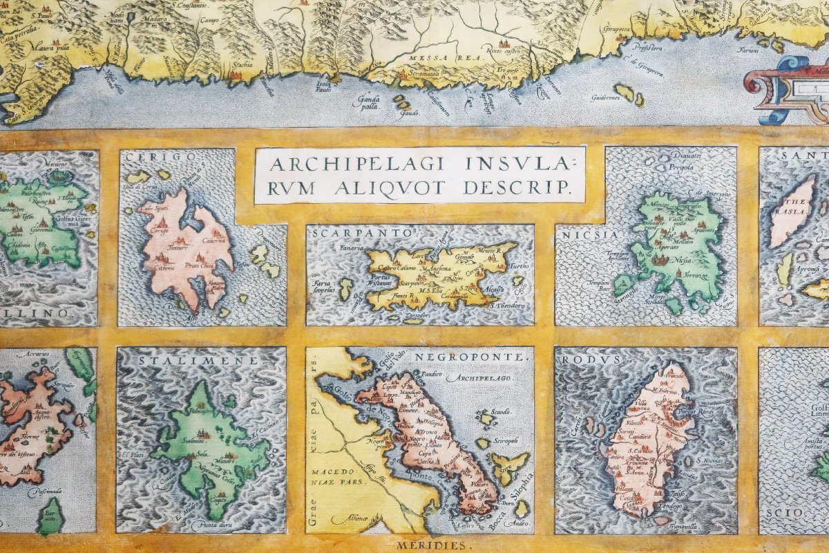 Old Map Of The Greek Islands-photo-2