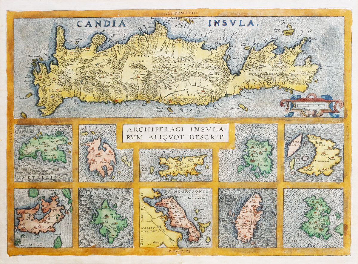 Old Map Of The Greek Islands