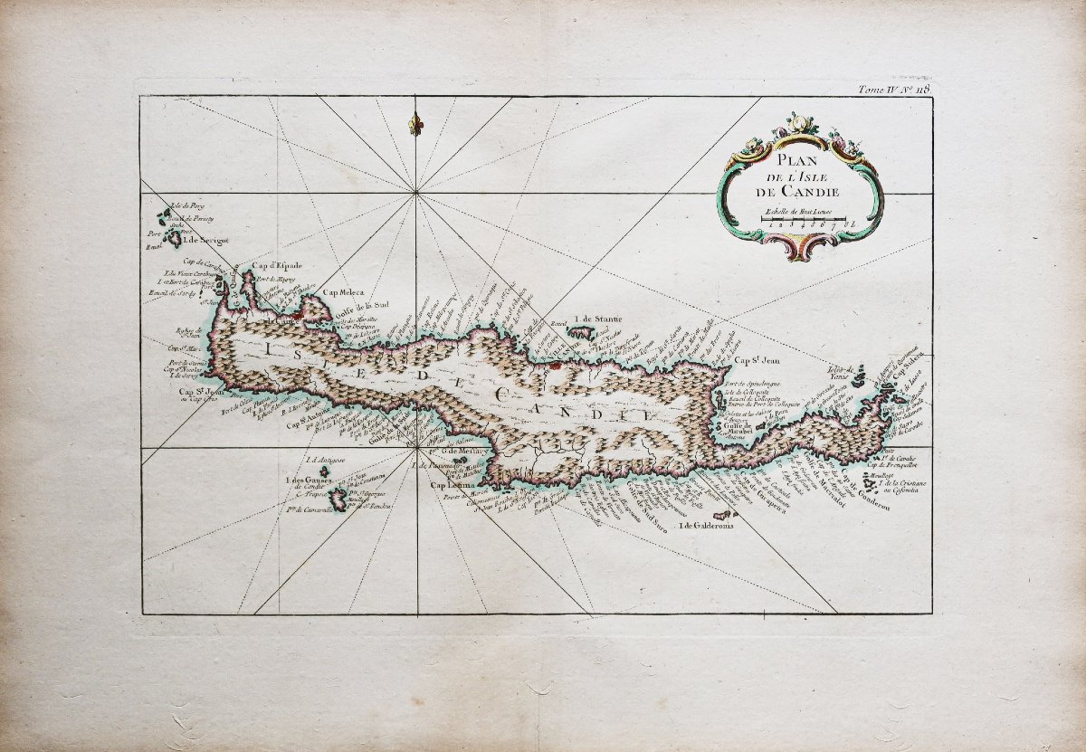 Antique Nautical Chart Of Crete-photo-2