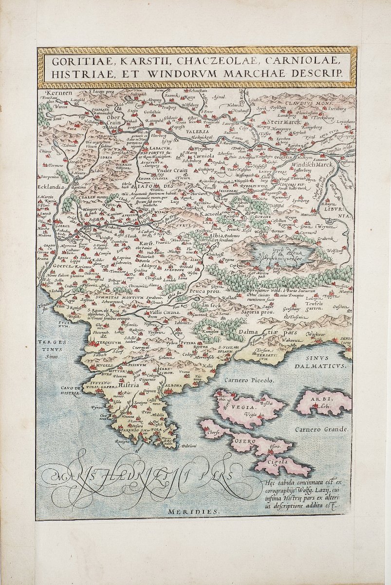Old Map Of Croatia – Slovenia – Bosnia-photo-2