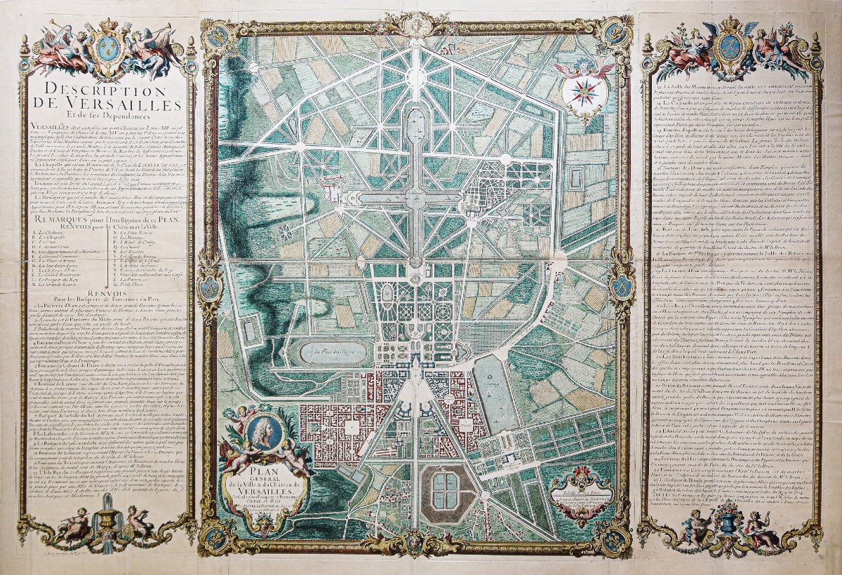 Monumental Map Of Versailles – City And Palace