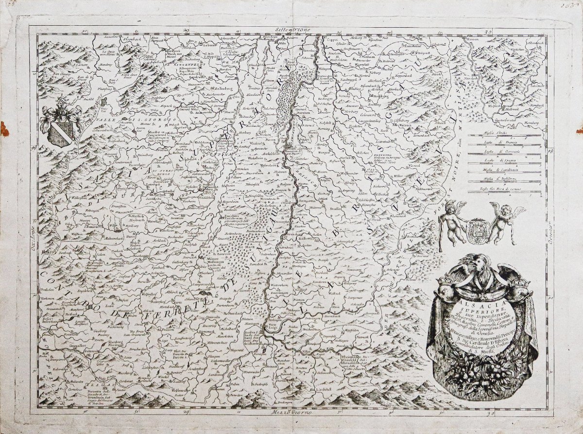 Carte géographique ancienne de l’Alsace-photo-2