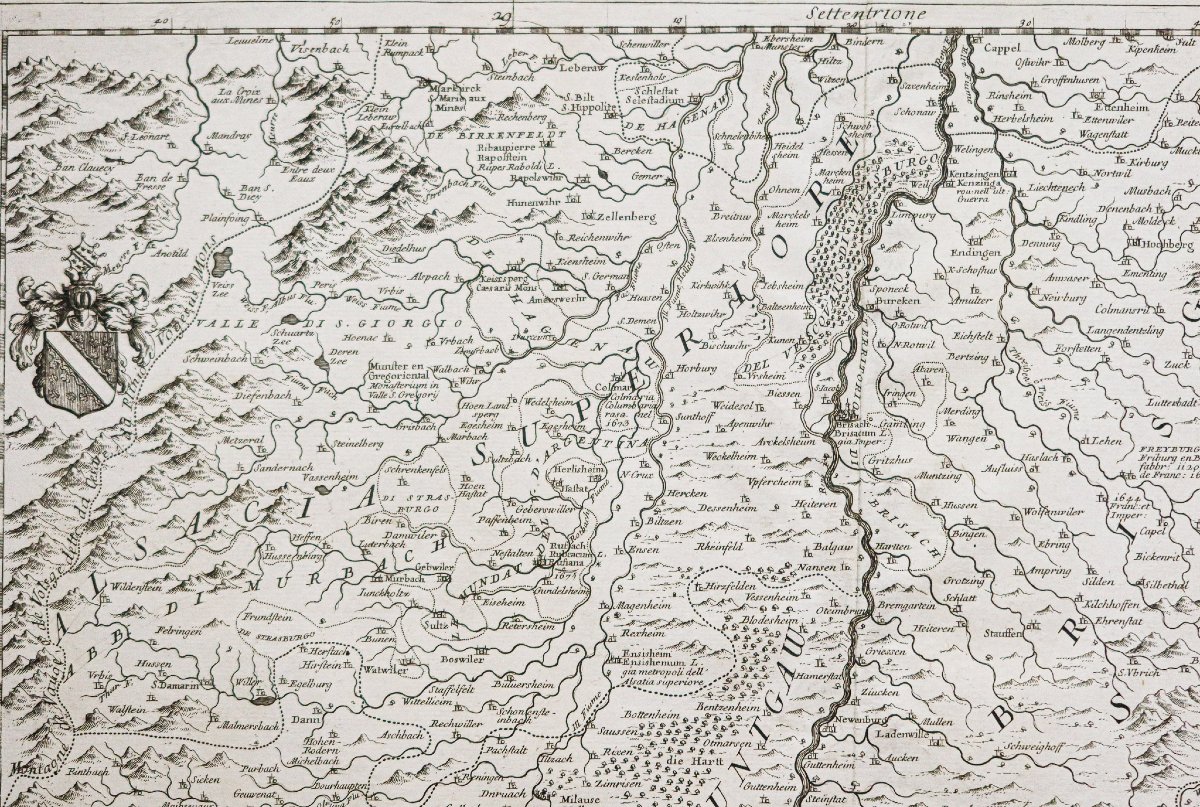 Carte géographique ancienne de l’Alsace-photo-1