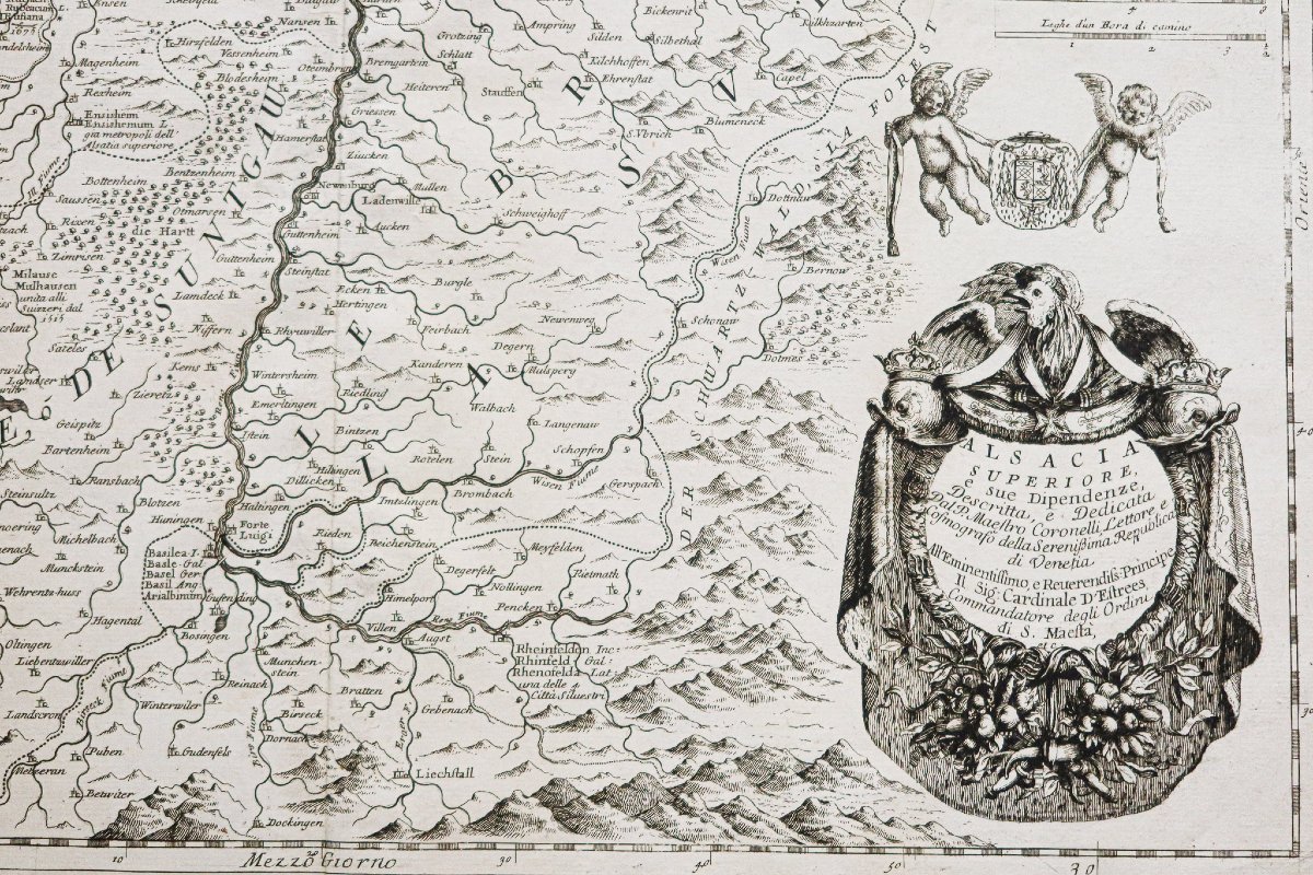 Carte géographique ancienne de l’Alsace-photo-2