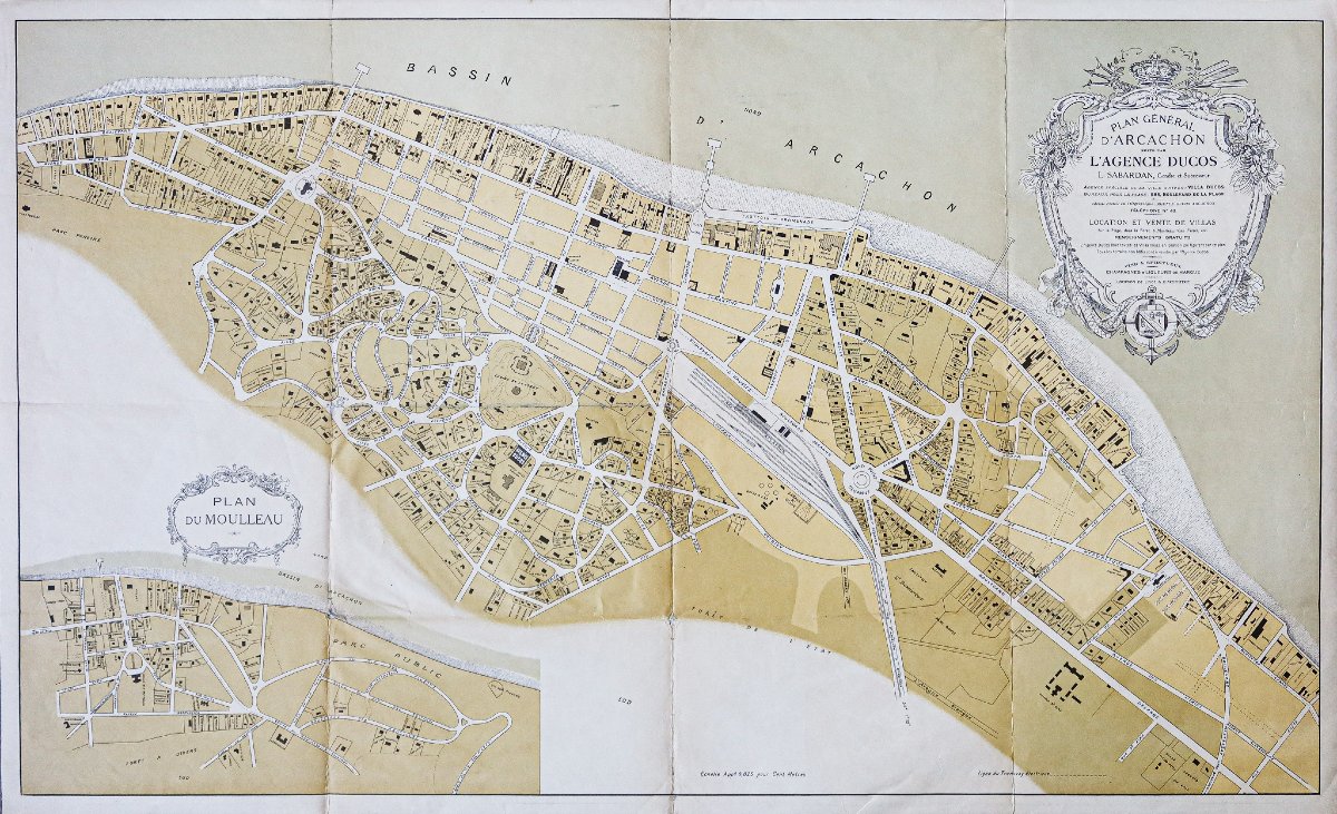 Plan ancien d’Arcachon