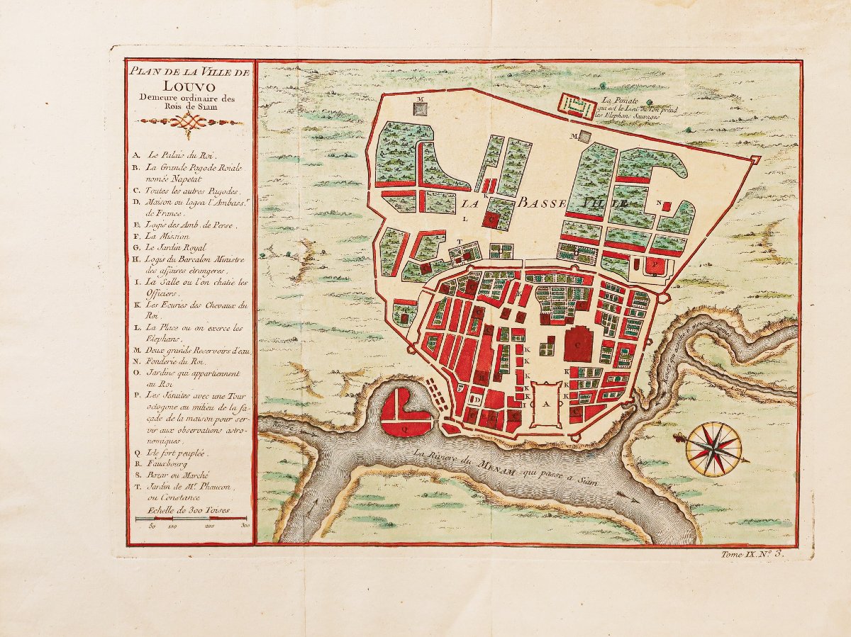 Historic Map Of The City Of Louvo - Lopburi-photo-2