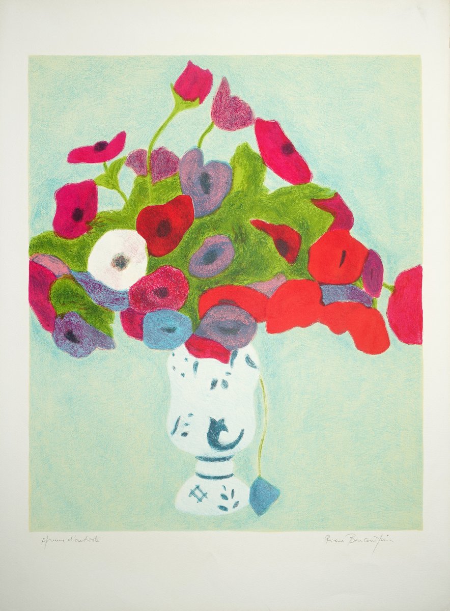 Bouquet dans un vase - Fleurs-photo-2
