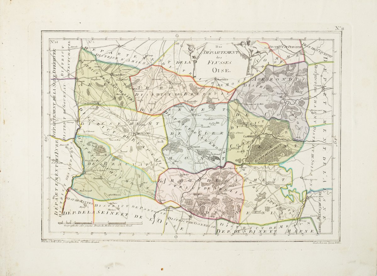 Carte Ancienne Du Département De L’oise