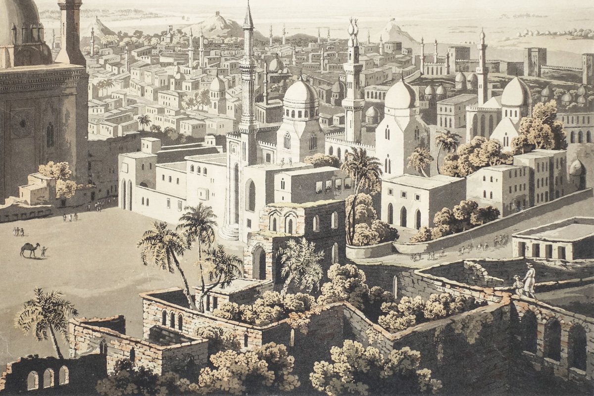 Gravure Originale Du  Caire – View Of Grand Cairo - Salt-photo-2